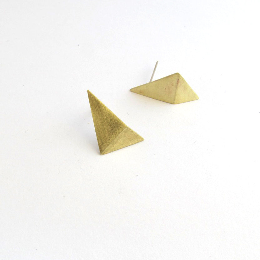 Folded Triangle Drop Stud