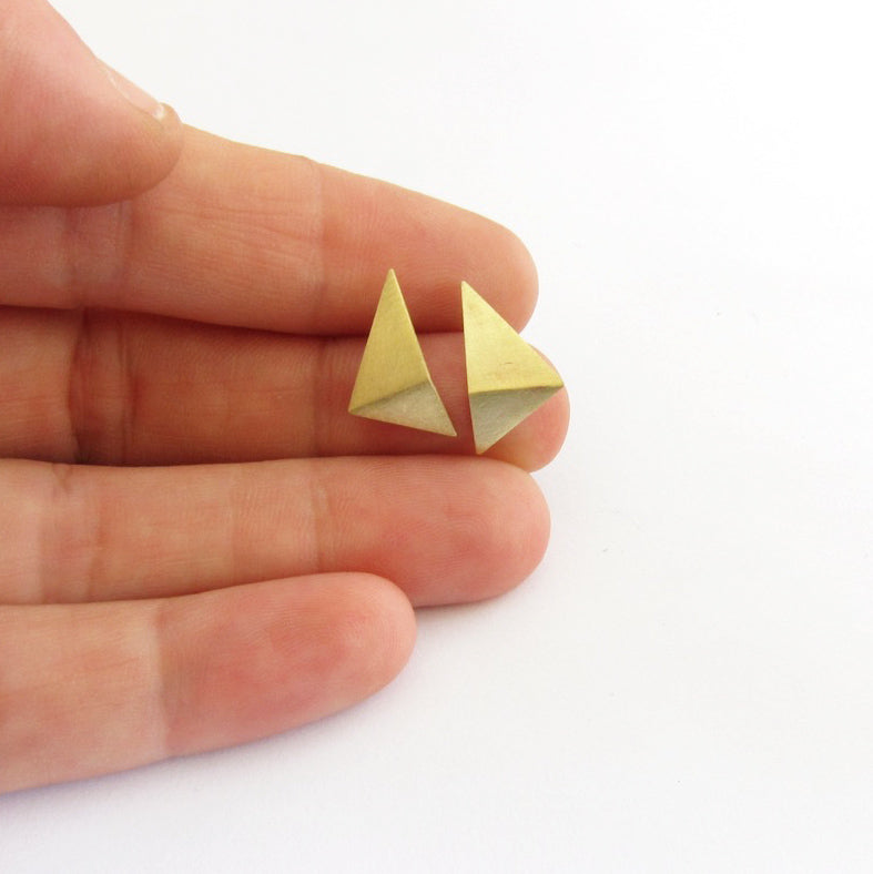 Folded Triangle Drop Stud