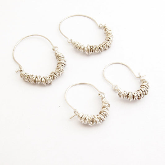 Statement hoop earrings