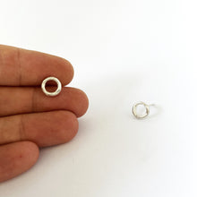 Organic circle studs perfect for everyday by Savage Jewllery in Durban, South Africa