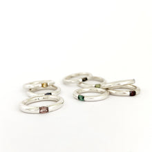 Gemstone stacking rings by Durban designer Nicky Savage of Savage Jewllery