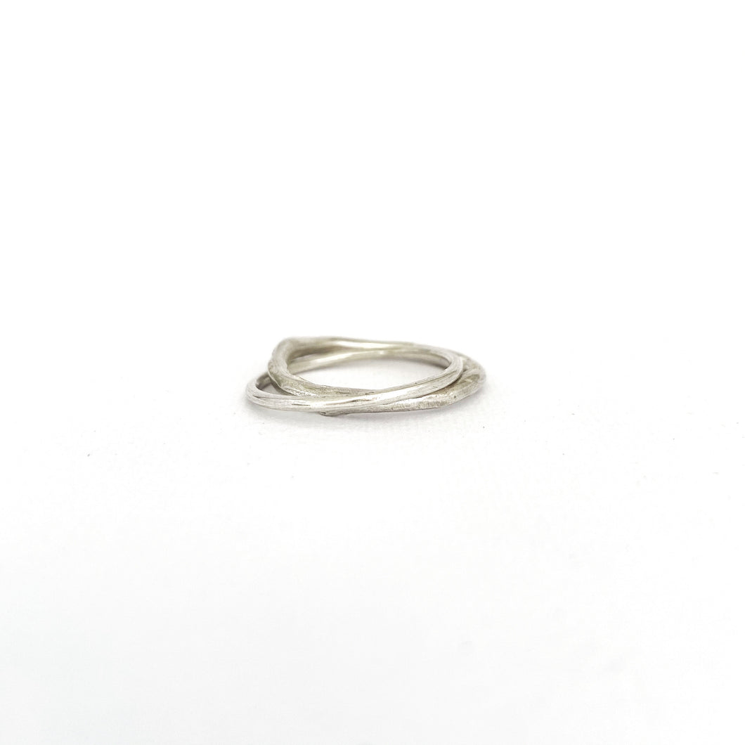 Organic Unity Ring in silver - 2mm