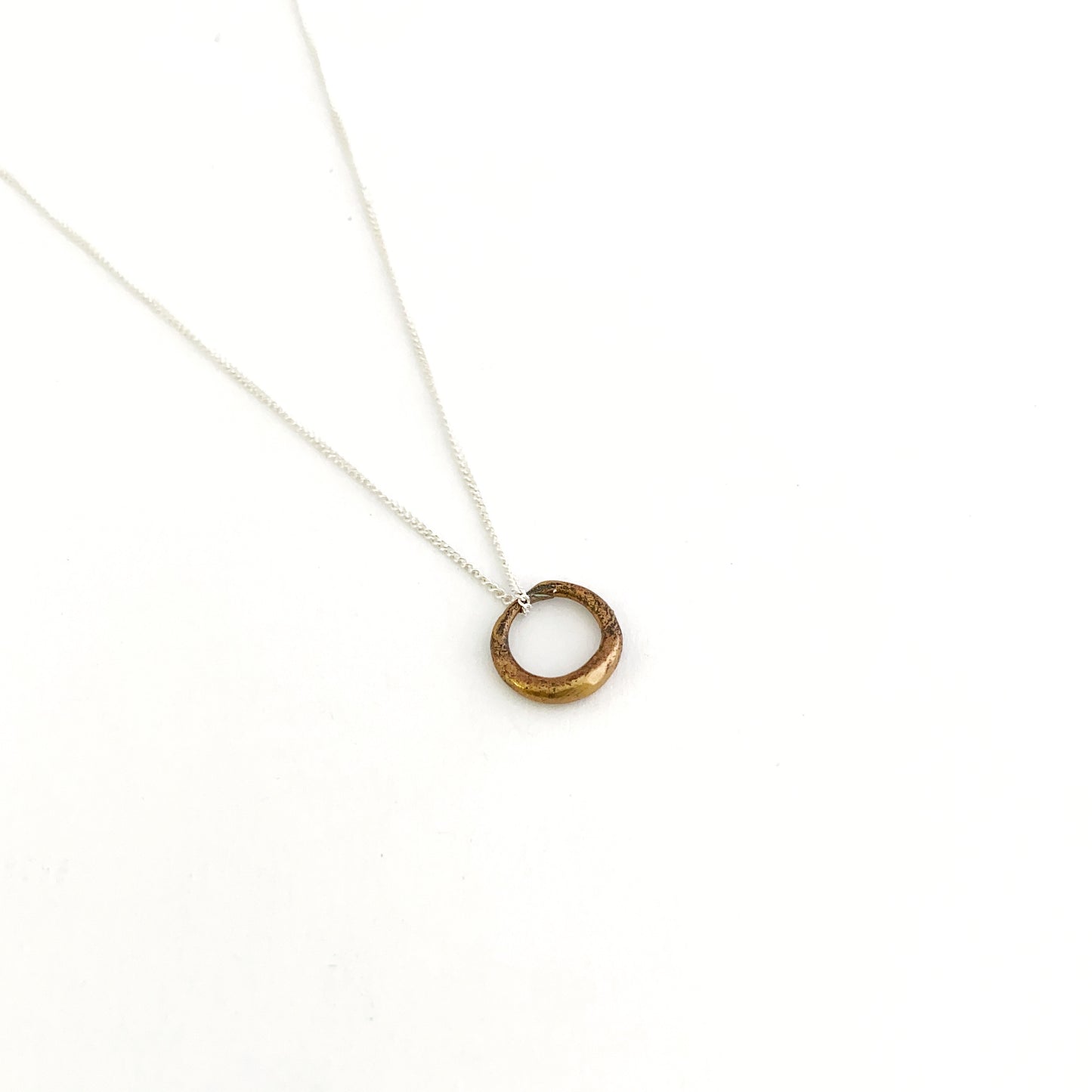 Organic circle necklace - small