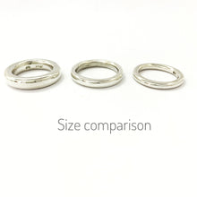 Simple silver bands 5mm, 4mm and 3mm by Durban designer Nicky Savage for Savage Jewellery